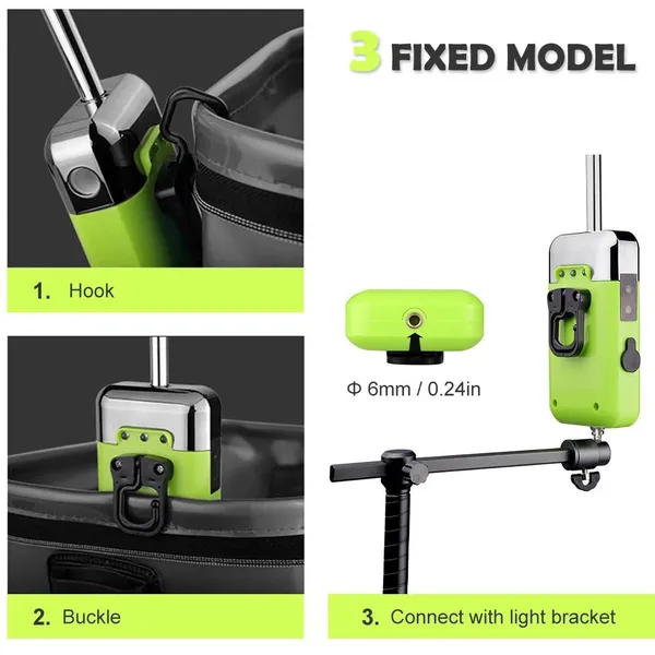 Angeln Sauerstoff Pumpe Automatische Induktion Wasser Absorber 3 Modi LED N2G9