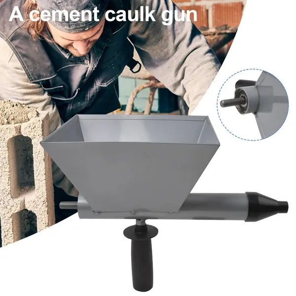 Easy-to-Use Cement Sprayer Gun With 4 Interchangeable Nozzles - Stainless Steel, Ideal For Narrow Spaces & Various Materials