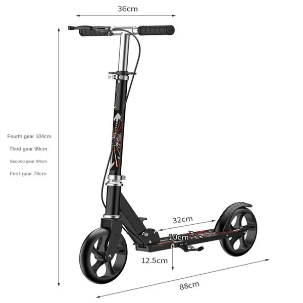 200 Plus Broadband Handbrake Adult Scooter
