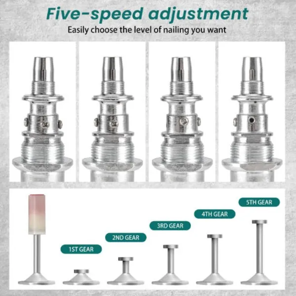Manual High-Low Pressure Nail Gun With 150 Nails, Wall Fixing Tool For DIY