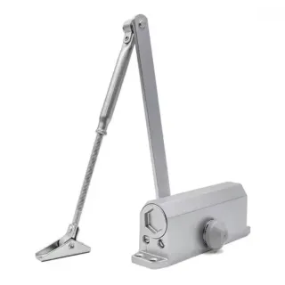 Fire Door Closer Hydraulic Silent Auto-Close For Interior/Commercial Use Easy Install Heavy Duty Adjustable Spring Mechanism 071 Large Size