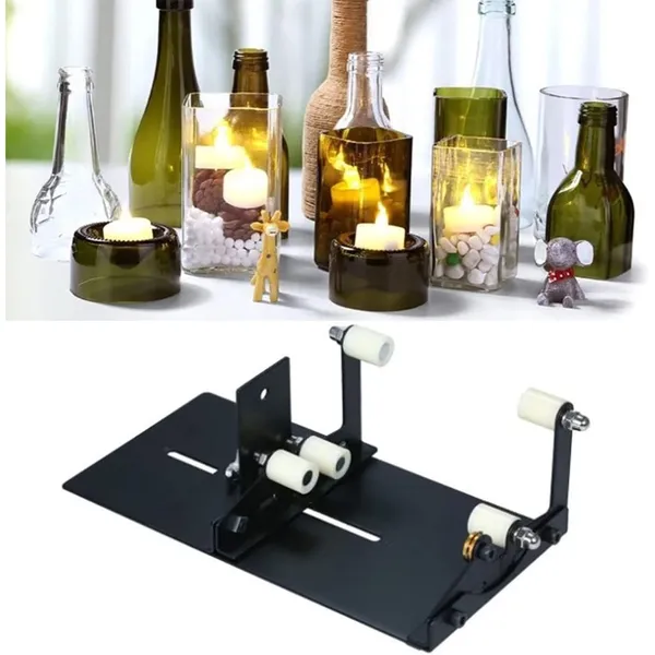 New Glass Bottle Cutting Machine Set, 19-Piece Set, Multifunctional Cutting Tools For Wine And Glass Bottles, For Handmade Round, Square Bottles