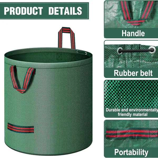 4-Pack XXL Garden Waste Bags 272 L