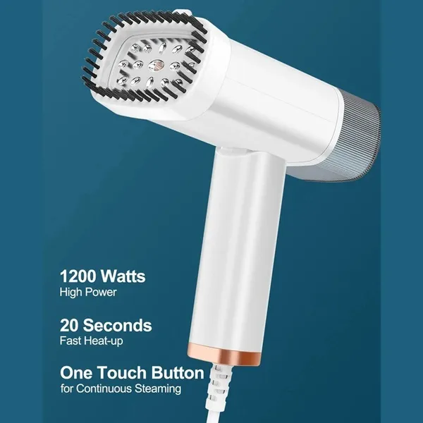 1000W Foldable Garment Steamer, Handheld Fabric Steam Brush, Portable Iron