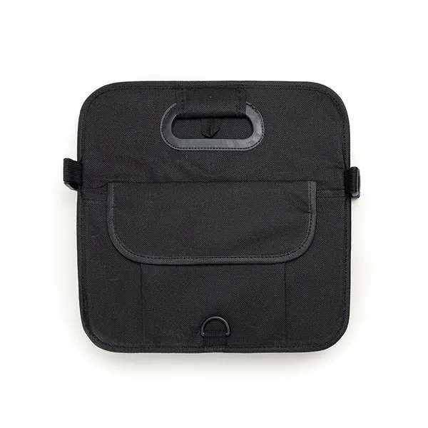 The Car Storage Box Is A Foldable Car Trunk Storage Box In Black