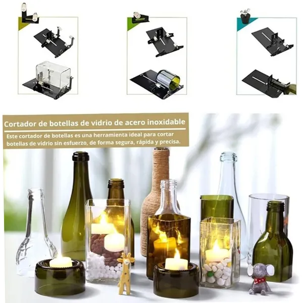 New Glass Bottle Cutting Machine Set, 19-Piece Set, Multifunctional Cutting Tools For Wine And Glass Bottles, For Handmade Round, Square Bottles