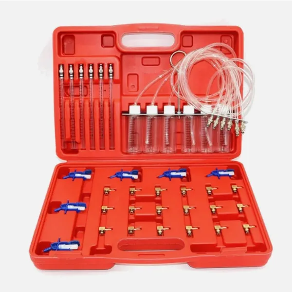 Tool For Measuring The Return Oil Volume Of Fuel Injectors, Including A Testing Connector And A Measuring Cup For Common Rail Diesel Injectors