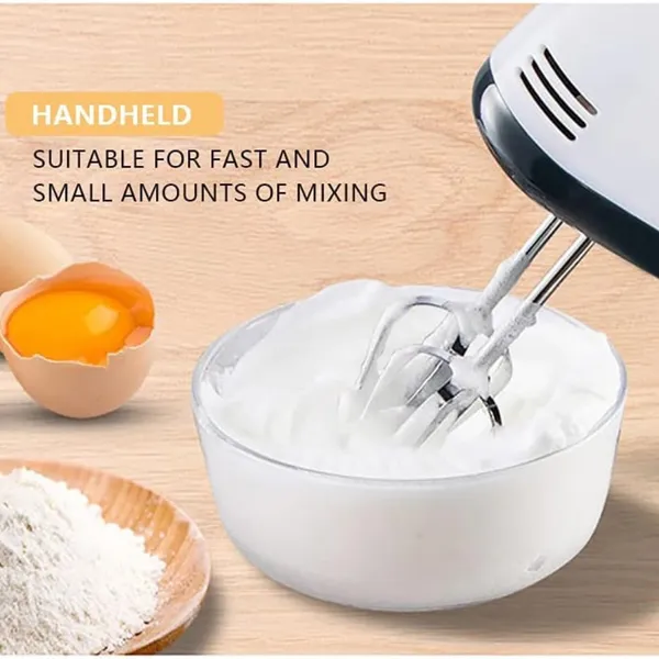 Automatic Electric Hand Mixer With Stand And Bowl - Household Multi-Purpose Dough Kneader And Egg Beater For Baking, Whipping, And Cooking