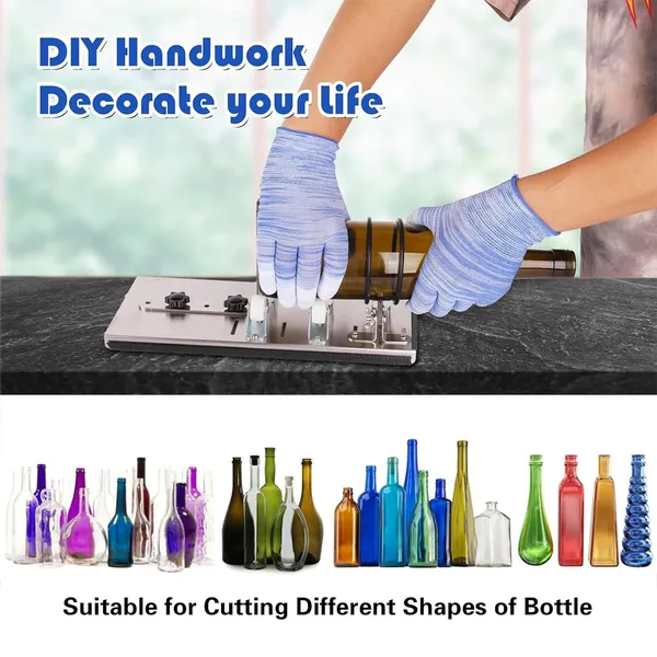 Glass Bottle Cutter Tool Kit, DIY Machine For Cutting Wine, Beer, Liquor, Whiskey, Alcohol, Champagne, Bottle Cutter For Round Bottle