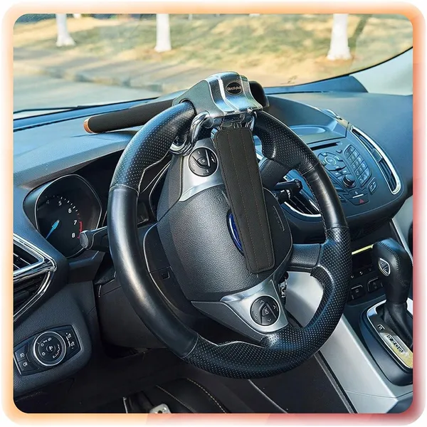Steering Wheel Lock, Anti-Theft Car Lock Bar, Universal For Cars, SUV, Trucks