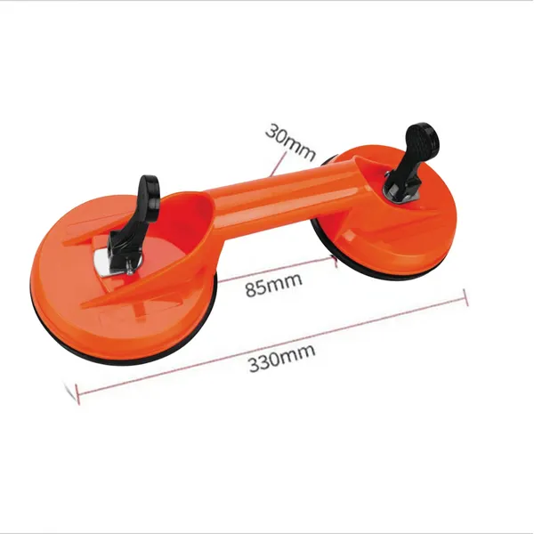 Heavy-Duty Glass Suction Cup Lifter - Orange (30 Mm / 85 Mm / 330 Mm)