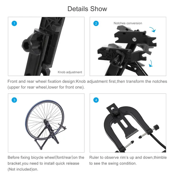 Bike Centering Stand, Wheel Truing Stand For 16"-29" Wheels