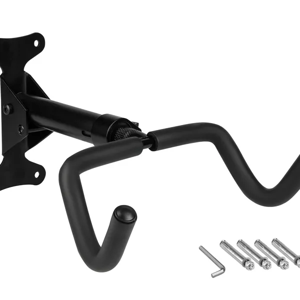 New Bike Wall Storage Hook, Vertical Foldable Bracket, Black, For Garage
