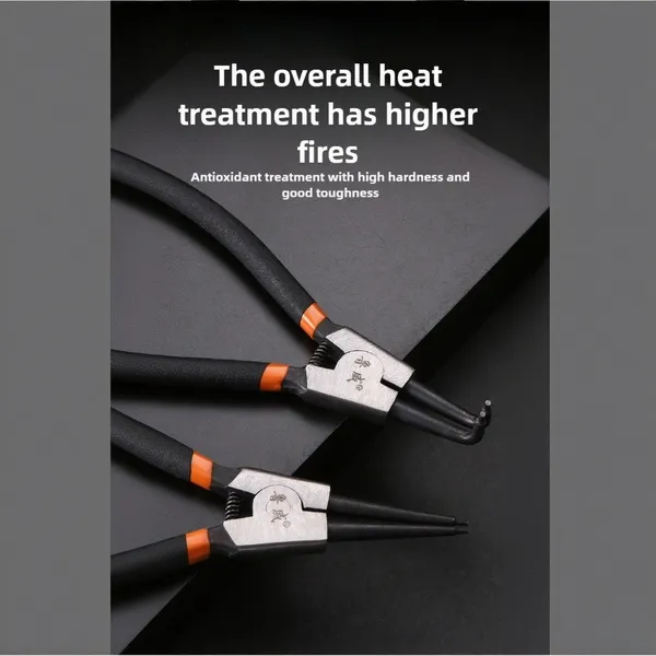 7-inch Yellow Clamp 4-piece Set, Dual-purpose, Inner And Outer Ring Clamp, Inner Straight, Inner Curved, Outer Straight, Outer Curved 7-inch Spring Clamp 4-piece Set. Brand Authorized