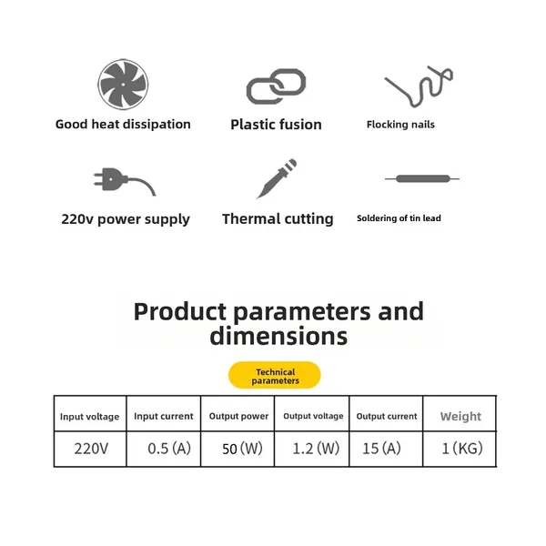 Professional Car Bumper Repair Welding Gun Kit - Plastic Welder With Heat Melter, Welding Studs & Rods For Automotive Plastic Bumper Fix