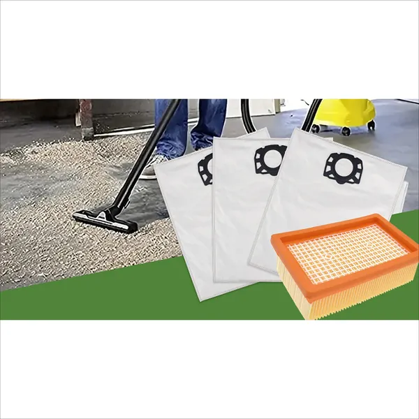 Compatible For ( KARCHER MV4, MV5, MV6, WD4, WD5, WD6, WD5P, WD6P, 2.863-005.0 ) Vacuum Cleaner Filter Dust Bag Accessory Part