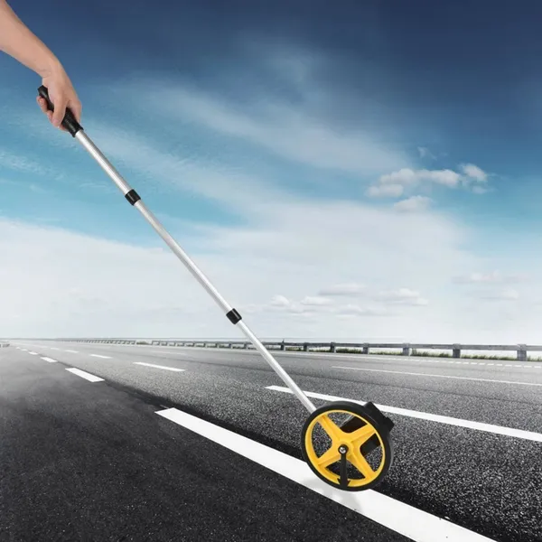 Distance Wheel Measurer - Portable Distance Meter Roller For Multiple Purposes, 0~9999.9m, Outdoor Measurement, Compact Design, Measurement Device, Land Surveyors