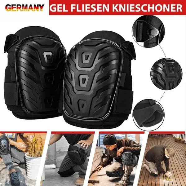 2x Professional Gel Knee Pads, Tile Layer Knee Protectors, Suitable For Floor Laying And Gardening