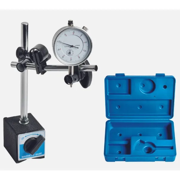 50kg Magnetic Base Dial Indicator Stand With Fine Adjustment DIN878 Standard 0-10mm Range