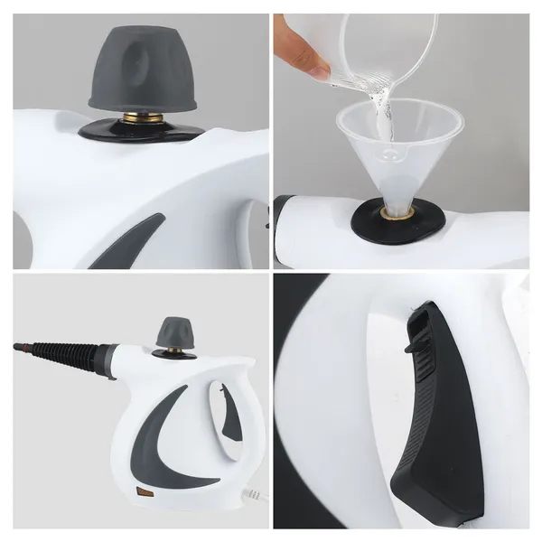 Powerful 1050W High-Temperature Steam Cleaner For Home Use - Deep Clean Grease & Grime From Kitchen Hoods, AC Units & More