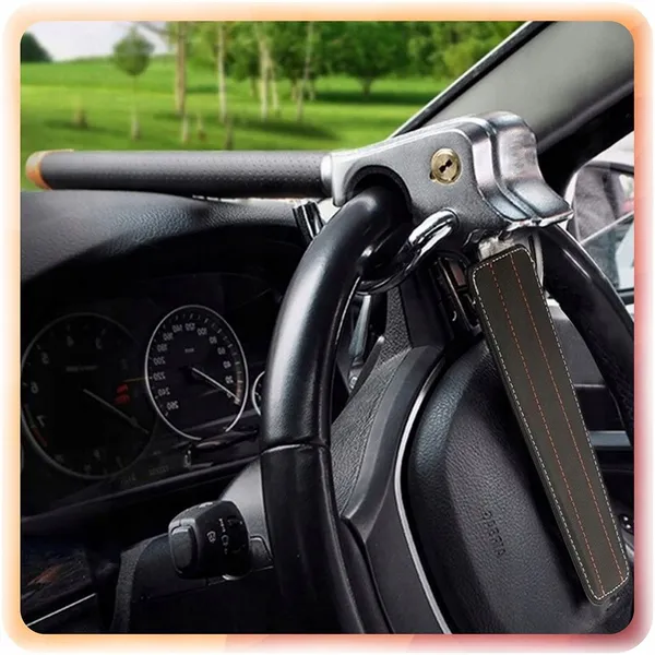 Steering Wheel Lock, Anti-Theft Car Lock Bar, Universal For Cars, SUV, Trucks