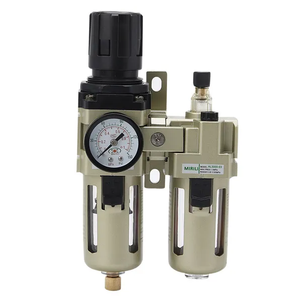 وحدة فلتر ومنظم ومزيت هواء (FRL) AC3010-02 G1/4 لمعالجة الهواء