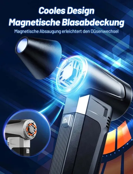 180,000 RPM Mini Turbo Jet Fan, Powerful Cordless Handheld Blower, Violent Fan For Cleaning