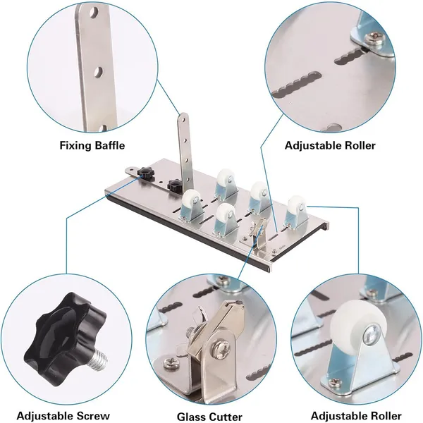 Glass Bottle Cutter Tool Kit, DIY Machine For Cutting Wine, Beer, Liquor, Whiskey, Alcohol, Champagne, Bottle Cutter For Round Bottle