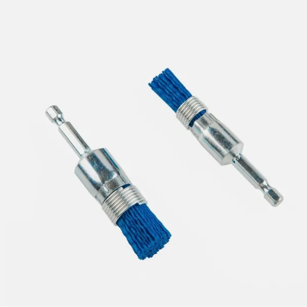 Tool For Repairing And Cleaning Fuel Injector Seats, Made Of Carbon Steel, Featuring A Black, Silver, And Blue Design