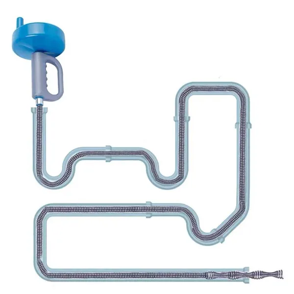 7FT Heavy Duty Drain Snake Auger, Manual Hand Crank Drain Clog Remover Tool For Sink, Shower, Bathtub, Toilet, Hair Clog, Fast Unclogging, Professional Home Use