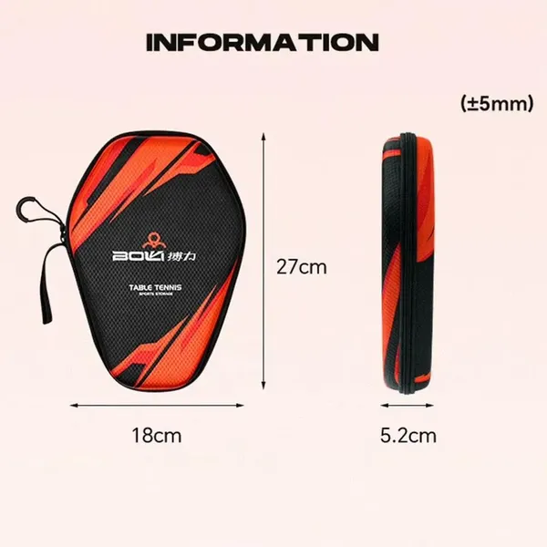 1pc Table Tennis Racket Bags EVA Hard Shell High Quality Dustproof Table Tennis Paddles Box Case Storage Bag With Hand Strap Good