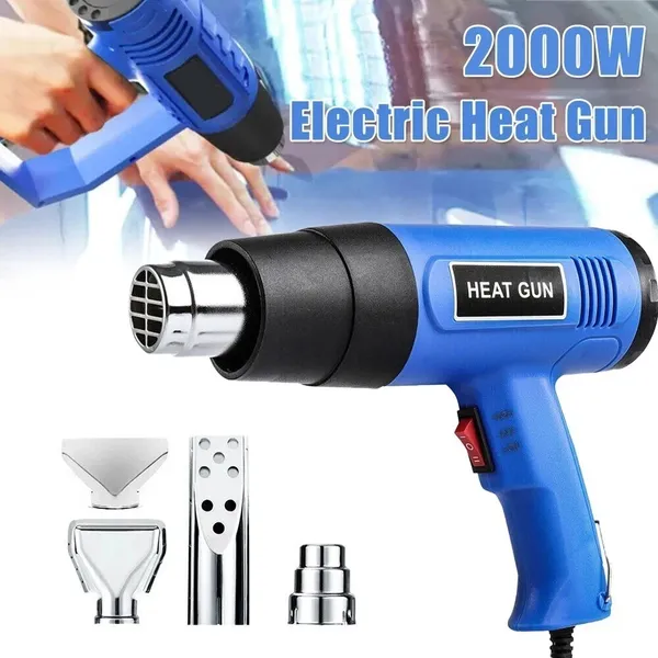 2000W Hot Air Gun, 2-Heat Setting Heat Blower, Heat Tool, Industrial Dryer