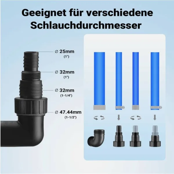 400W Submersible Pump, 6000L/h Clean/Dirty Water Pump For Garden, Basement Drainage