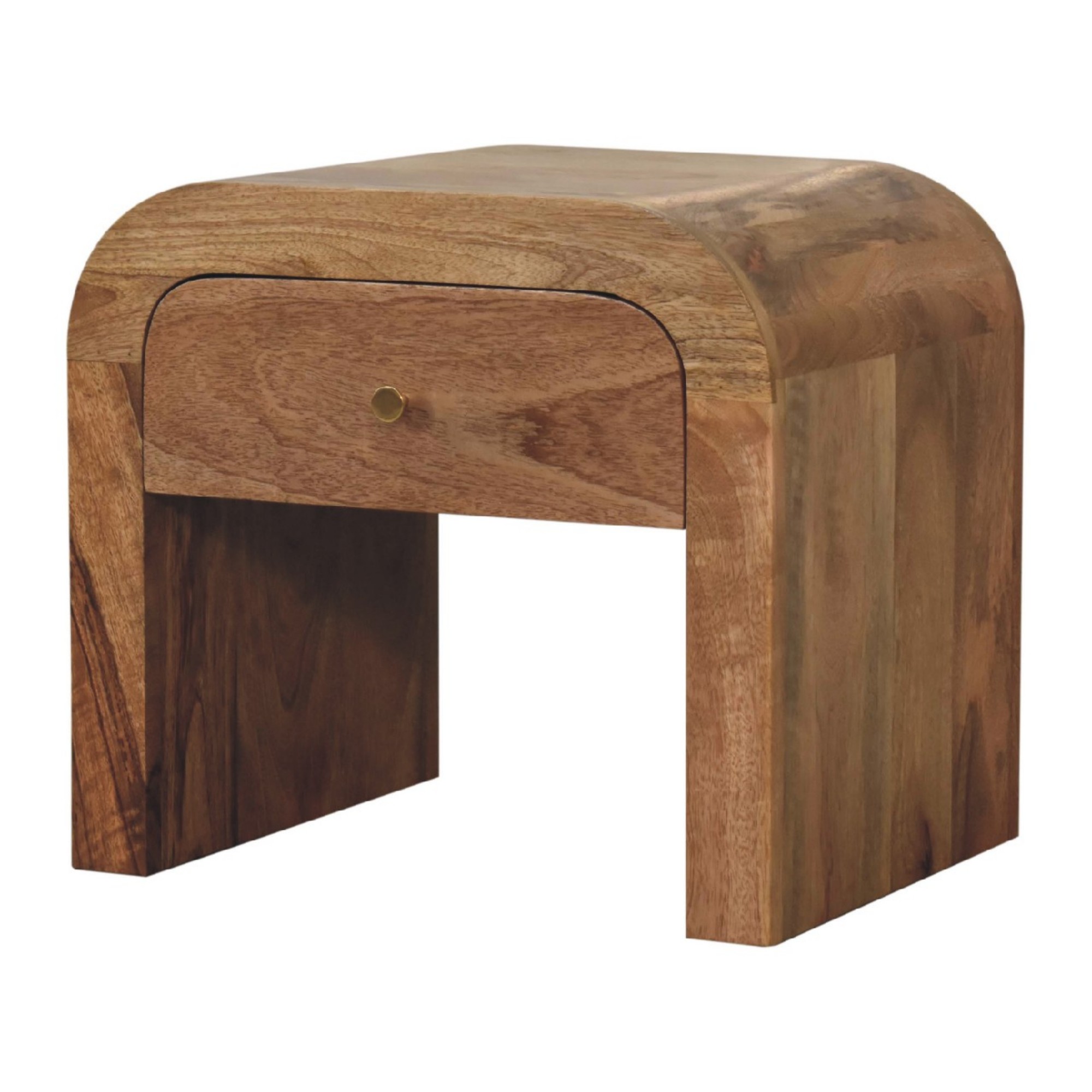 Solid Wood Darcy Bedside, 1 Drawer, Light Brown — image 5