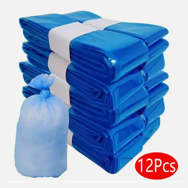 12PCS Blue Vacuum Compression Bag Set, Fast Vacuum Compression, Space-Saving, For Various Scenarios: Home, Travel, Baby Care, Etc.