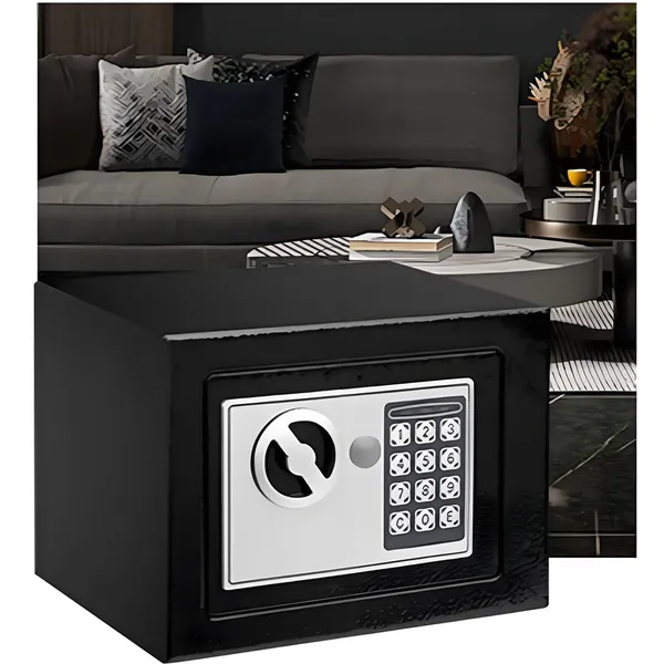 Fireproof Safe Box, Security Safe For Documents, Money, Wall Mountable, Furniture Safe, Electronic Lock