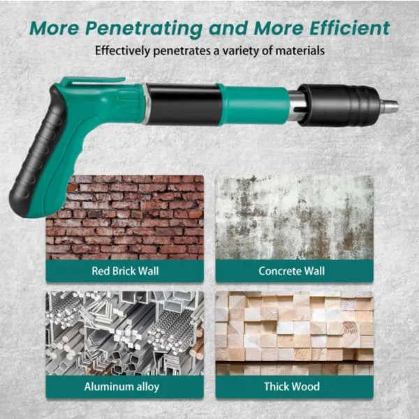 Manual High-Low Pressure Nail Gun With 150 Nails, Wall Fixing Tool For DIY