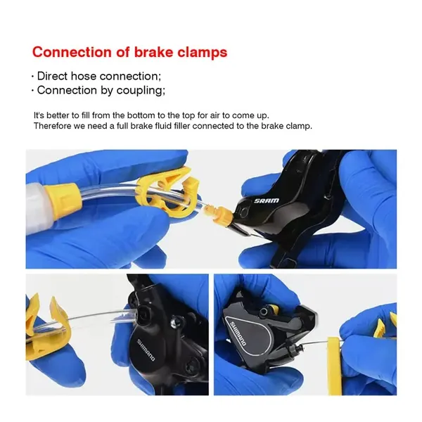 Brake Bleed Kit | Universal Application | Professional Bike Maintenance Tool | Includes 1 Adapters, Syringes