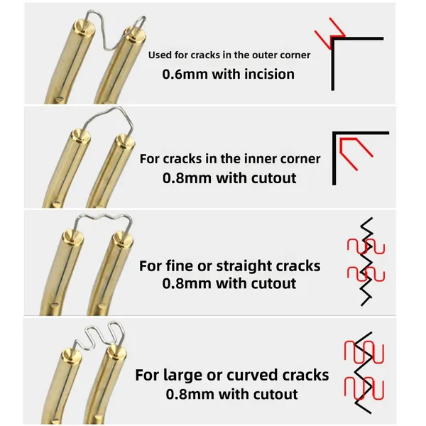 Professional Car Bumper Repair Welding Gun Kit - Plastic Welder With Heat Melter, Welding Studs & Rods For Automotive Plastic Bumper Fix