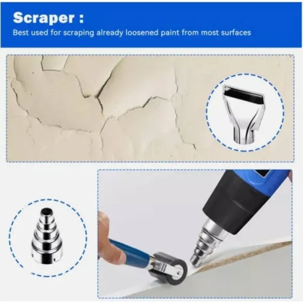 2000W Hot Air Gun, 2-Heat Setting Heat Blower, Heat Tool, Industrial Dryer