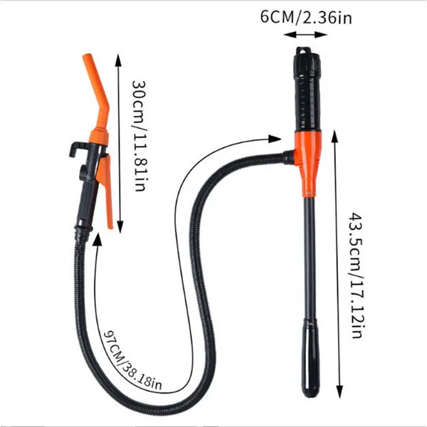 Portable Electric Oil Pump - Equipped With A 90cm Flexible Hose, Making It Easy To Fill Liquids From High Cans, Barrels, Or Tanks. Ideal For Transporting Fuel, Water, Cleaning Agents, And More