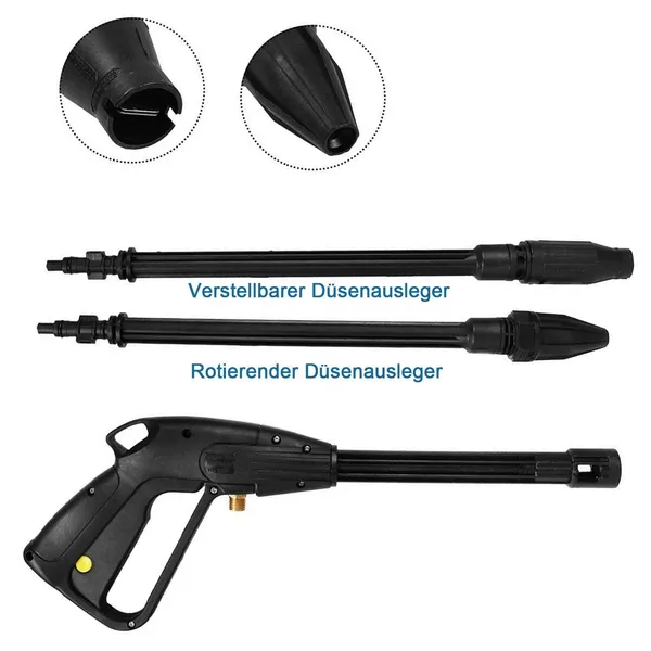 Car Washer Spray Gun Lance Nozzle High Pressure Washer Jet Water Gun Wand Tip Car Clean Pressure Gun For Champion Hammer Crosser