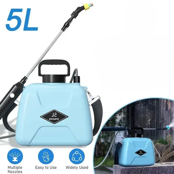 5L Battery Pressure Sprayer, Electric Garden Rechargeable