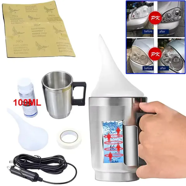 100ML Car Headlight Polishing Kit Headlight Restoration Liquid Polymer Headlamp Renovation Repair Clean Kit Automobile Tool