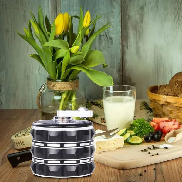 PURPLE 63MM CNC Lightning Fast Manual Herb Grinder - Premium Metal Spice Crusher With Pollen Catcher