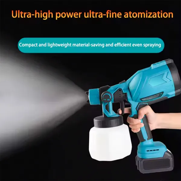 Electric Paint Sprayer Portable Household Paint Gun Multi-Function High-Pressure Atomization Coating Tool