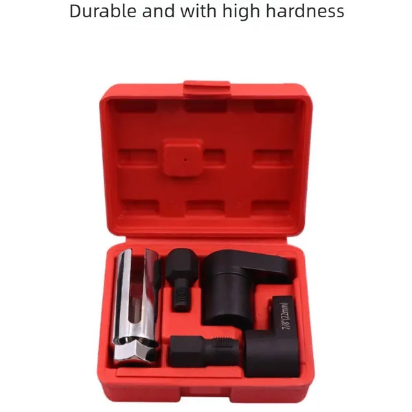 A Set Of 5pcs Oxygen Sensor Sleeve Kit, Suitable For All Vehicles O2 Removal And Installation Universal Puller And Disassembly Tools, 3/8 (10mm), 1/2 (18.5mm), 3/8 (10mm) Oxygen Sensor Sleeve