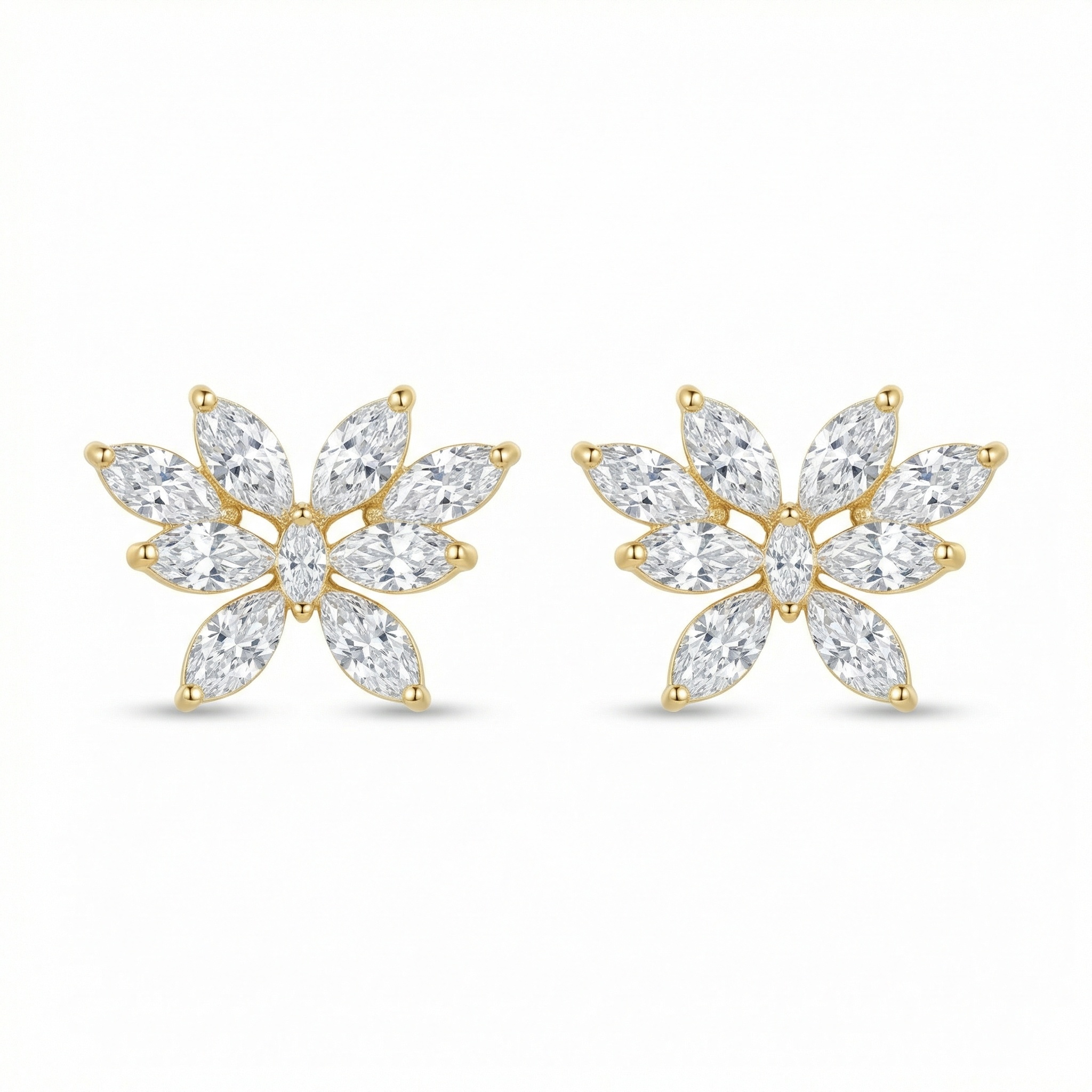 Sterling Silver Butterfly Stud Earrings