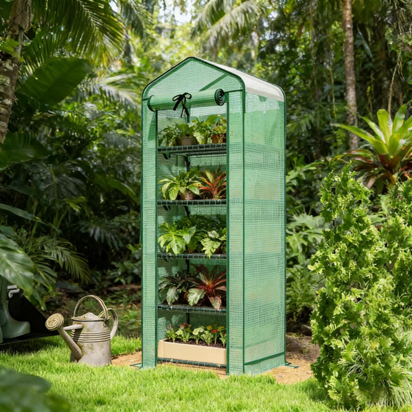 Garden Bed With Mini Greenhouse