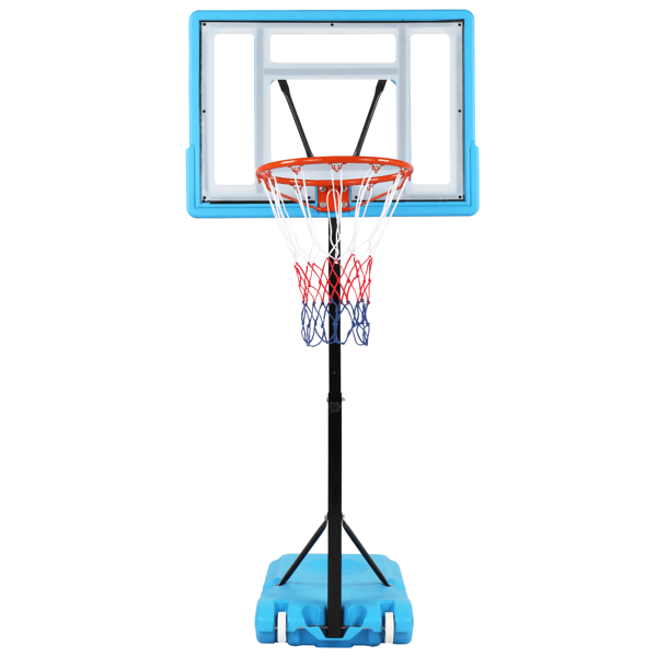 PVC Transparent Board Basket Frame Adjustable 115-135cm Poolside Basketball... 3